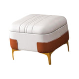Maxbell Storage Foot Rest Footstool Seat Seat Cube for Doorway Living Room Apartment White