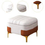 Maxbell Storage Foot Rest Footstool Seat Seat Cube for Doorway Living Room Apartment White