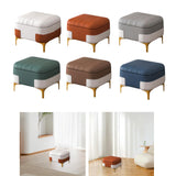 Maxbell Storage Foot Rest Footstool Seat Seat Cube for Doorway Living Room Apartment White