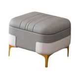 Maxbell Storage Foot Rest Footstool Seat Seat Cube for Doorway Living Room Apartment Gray