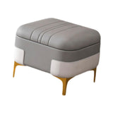 Maxbell Storage Foot Rest Footstool Seat Seat Cube for Doorway Living Room Apartment Gray