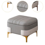 Maxbell Storage Foot Rest Footstool Seat Seat Cube for Doorway Living Room Apartment Gray