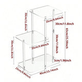 Maxbell Acrylic Display Risers Gifts Acrylic Side Table for Living Room Home Square