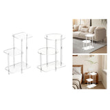 Maxbell Acrylic Display Risers Gifts Acrylic Side Table for Living Room Home Square