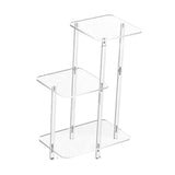 Maxbell Acrylic Display Risers Gifts Acrylic Side Table for Living Room Home Square