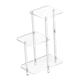 Maxbell Acrylic Display Risers Gifts Acrylic Side Table for Living Room Home Square