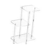 Maxbell Acrylic Display Risers Gifts Acrylic Side Table for Living Room Home Square
