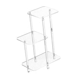 Maxbell Acrylic Display Risers Gifts Acrylic Side Table for Living Room Home Square