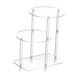 Maxbell Acrylic Display Risers Gifts Acrylic Side Table for Living Room Home Round