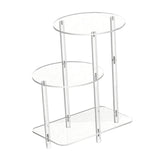 Maxbell Acrylic Display Risers Gifts Acrylic Side Table for Living Room Home Round