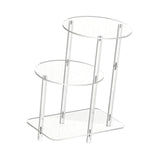 Maxbell Acrylic Display Risers Gifts Acrylic Side Table for Living Room Home Round