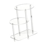 Maxbell Acrylic Display Risers Gifts Acrylic Side Table for Living Room Home Round