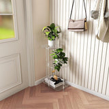Maxbell Acrylic Display Risers Gifts Acrylic Side Table for Living Room Home Round