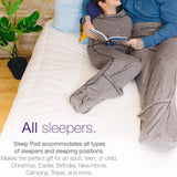 Maxbell Sleep Bag Lightweight Machine Washable Swaddle Blanket for Travel Dorm Hotel 145cmx35cm