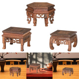 Maxbell Wood Planter Pedestal Flowerpot Riser for Indoor Outdoor Patio Garden Teapot 13cmx12cmx8.5cm