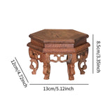 Maxbell Wood Planter Pedestal Flowerpot Riser for Indoor Outdoor Patio Garden Teapot 13cmx12cmx8.5cm