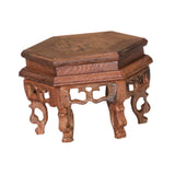 Maxbell Wood Planter Pedestal Flowerpot Riser for Indoor Outdoor Patio Garden Teapot 13cmx12cmx8.5cm