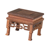 Maxbell Wood Planter Pedestal Flowerpot Riser for Indoor Outdoor Patio Garden Teapot 10.5cmx10.5cmx9cm