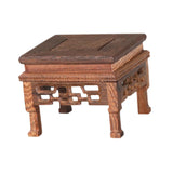 Maxbell Wood Planter Pedestal Flowerpot Riser for Indoor Outdoor Patio Garden Teapot 10.5cmx10.5cmx9cm