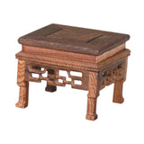 Maxbell Wood Planter Pedestal Flowerpot Riser for Indoor Outdoor Patio Garden Teapot 10.5cmx10.5cmx9cm