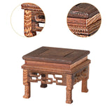 Maxbell Wood Planter Pedestal Flowerpot Riser for Indoor Outdoor Patio Garden Teapot 10.5cmx10.5cmx9cm