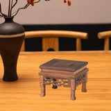Maxbell Wood Planter Pedestal Flowerpot Riser for Indoor Outdoor Patio Garden Teapot 10.5cmx10.5cmx9cm