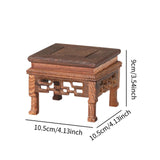 Maxbell Wood Planter Pedestal Flowerpot Riser for Indoor Outdoor Patio Garden Teapot 10.5cmx10.5cmx9cm