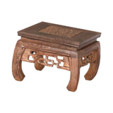 Maxbell Wood Planter Pedestal Flowerpot Riser for Indoor Outdoor Patio Garden Teapot 13.5cmx13.5cmx9cm