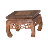 Maxbell Wood Planter Pedestal Flowerpot Riser for Indoor Outdoor Patio Garden Teapot 13.5cmx13.5cmx9cm