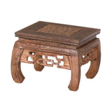 Maxbell Wood Planter Pedestal Flowerpot Riser for Indoor Outdoor Patio Garden Teapot 13.5cmx13.5cmx9cm