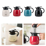Maxbell Vacuum Kettle Reusable Heat Retention Hot Water Pot for Dormitory Home Party White