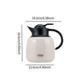 Maxbell Vacuum Kettle Reusable Heat Retention Hot Water Pot for Dormitory Home Party White