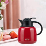 Maxbell Vacuum Kettle Reusable Heat Retention Hot Water Pot for Dormitory Home Party Red