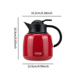 Maxbell Vacuum Kettle Reusable Heat Retention Hot Water Pot for Dormitory Home Party Red
