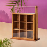 Maxbell Tea Set Storage Rack Stable Tea Cup Holder for Office Commercial Living Room Style A