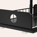 Maxbell 2 Tiers Under Sink Storage Rack Iron Cabinet Inside Pull Out for Dorm Office Black