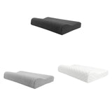 Maxbell 2 Pieces Cervical Neck Pillows Soft Ergonomic for Traveling Accessories Gift Deep Grey