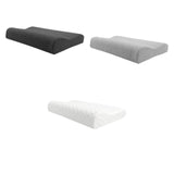 Maxbell 2 Pieces Cervical Neck Pillows Soft Ergonomic for Traveling Accessories Gift Deep Grey