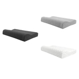 Maxbell 2 Pieces Cervical Neck Pillows Soft Ergonomic for Traveling Accessories Gift Deep Grey