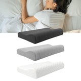 Maxbell 2 Pieces Cervical Neck Pillows Soft Ergonomic for Traveling Accessories Gift Deep Grey