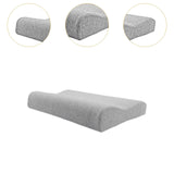 Maxbell 2 Pieces Cervical Neck Pillows Soft Ergonomic for Traveling Accessories Gift Light Grey