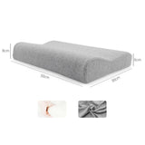 Maxbell 2 Pieces Cervical Neck Pillows Soft Ergonomic for Traveling Accessories Gift Light Grey