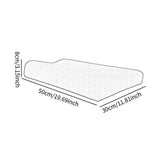 Maxbell 2 Pieces Cervical Neck Pillows Soft Ergonomic for Traveling Accessories Gift Light Grey