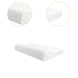 Maxbell 2 Pieces Cervical Neck Pillows Soft Ergonomic for Traveling Accessories Gift White