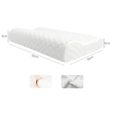 Maxbell 2 Pieces Cervical Neck Pillows Soft Ergonomic for Traveling Accessories Gift White