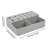 Maxbell Makeup Brush Holder 21 Slot Counter Organizer for Bathroom Vanity Paintbrush Gray