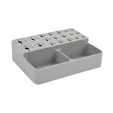 Maxbell Makeup Brush Holder 21 Slot Counter Organizer for Bathroom Vanity Paintbrush Gray