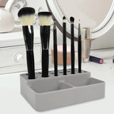 Maxbell Makeup Brush Holder 21 Slot Counter Organizer for Bathroom Vanity Paintbrush Gray