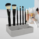 Maxbell Makeup Brush Holder 21 Slot Counter Organizer for Bathroom Vanity Paintbrush Gray