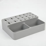 Maxbell Makeup Brush Holder 21 Slot Counter Organizer for Bathroom Vanity Paintbrush Gray